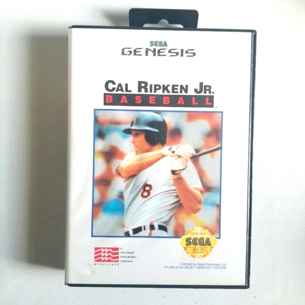 Sega Genesis Cal Ripken JR Baseball Video Game Vintage 90s Games Sports